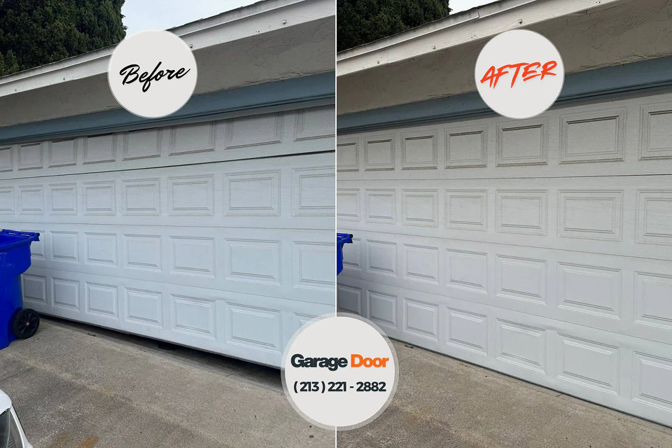 Before and after: garage door company Lebanon, TN